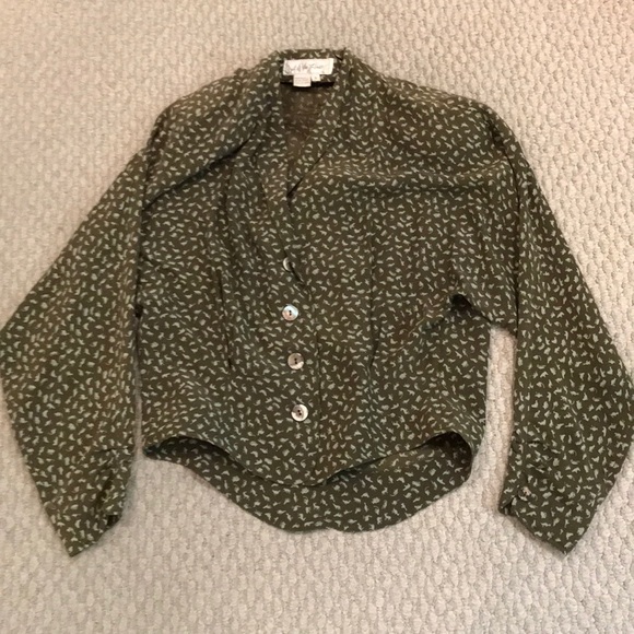 Out Of The Blue 100% Silk Skirt Outfit Size Small - Picture 3 of 7